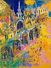 Square Canvas Paintings - San Marco's Square